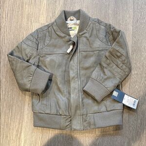 Oshkosh boy faux leather Gray Jacket